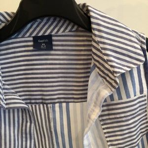 GAP Shirts & Tops - Gap blue stripes shirt GAP Shirts & Tops - Gap blue stripes shirt